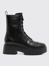 Michael Kors Lace-up Ankle Boots With Rubber Sole In Black