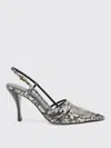 Michael Kors Python-effect Leather Slingback In Multi