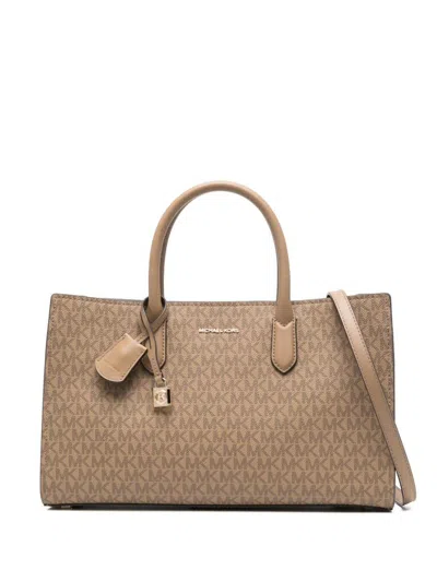 Michael Kors Shopping Bag In Beige