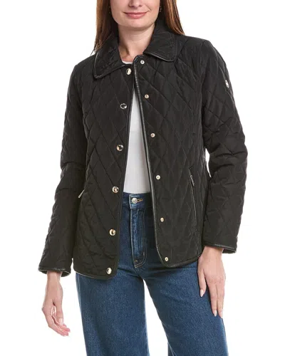 Michael Kors Short Quilt Jacket In Black