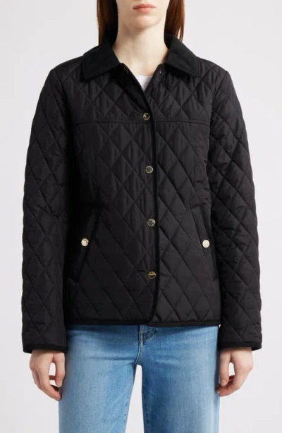 Michael Kors Short Quilted Jacket In Black
