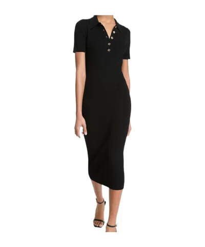 Michael Kors Short Sleeve Dress In Black