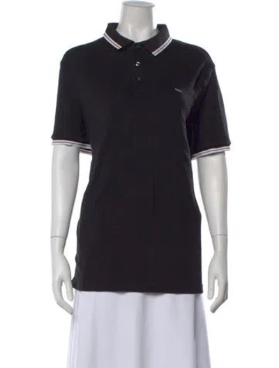 Pre-owned Michael Kors Short Sleeve Polo In Black