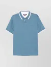 Michael Kors Short Sleeve Polo Shirt In Blue