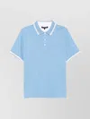 Michael Kors Greenwinch Short Sleeve Polo Shirt In Blue