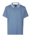 Michael Kors Short Sleeve Polo Shirt In Blue