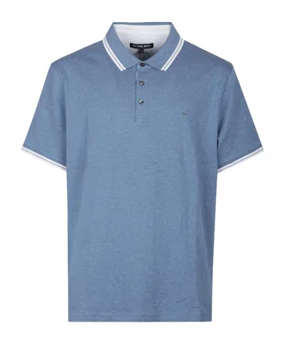 Michael Kors Greenwinch Short Sleeve Polo Shirt In Blue