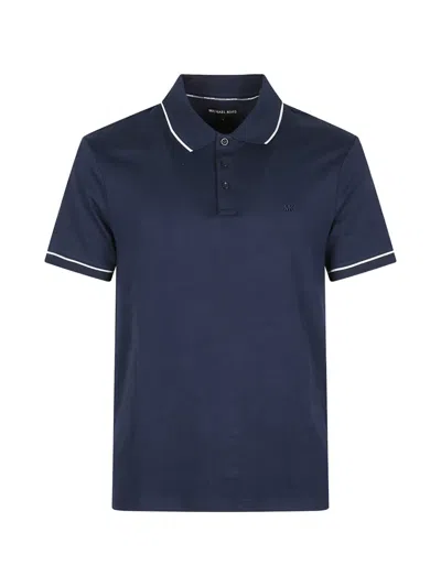 Michael Kors Short-sleeve Polo Shirt In Blue