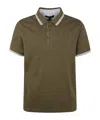 Michael Kors Greenwich Polo Shirt Contrast Trim In Green