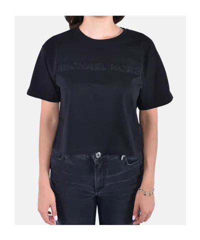 Michael Kors Short-sleeved T-shirt In Black