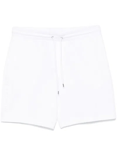 Michael Kors Shorts With Embossed Logo In White