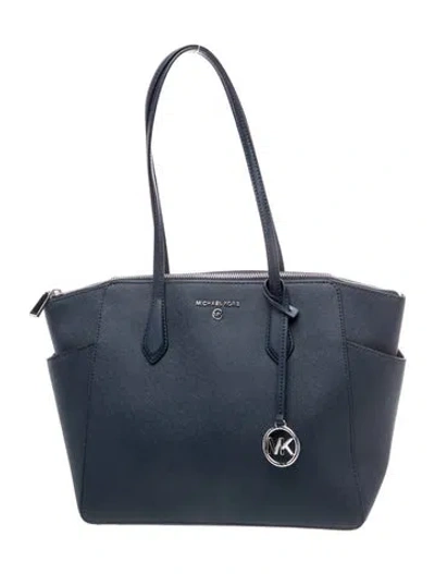 Pre-owned Michael Kors Shoulder Bag In Blue