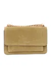 Michael Kors Claire Large Suede Shoulder Bag In Green