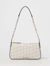 Michael Kors Monogram-pattern Shoulder Bag In Neutral