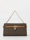 Michael Kors Hamilton Moderne Extra-small Signature Logo Convertible Crossbody Bag In Brown