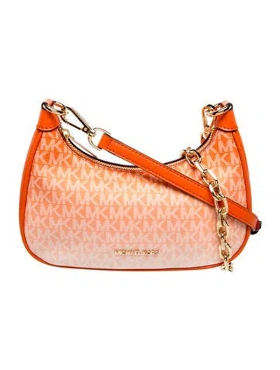 Pre-owned Michael Kors Shoulder Bag In Orange