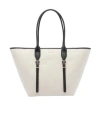 Michael Kors Logo Lettering Shopper Bag In White