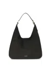 Michael Kors Nolita Large Nubuck Shoulder Bag In Black