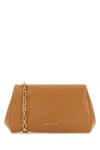 Michael Kors Camel Leather Belle Crossbody Bag In Brown