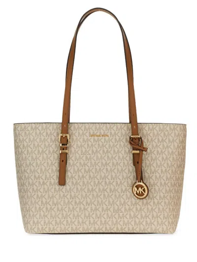 Michael Kors Shoulder Tote Bag "quinn" In Neutral