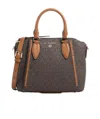 Michael Kors Sienna Medium Monogram Messenger Bag In Black