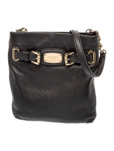Pre-owned Michael Kors Signature Crossbody Bag In Black