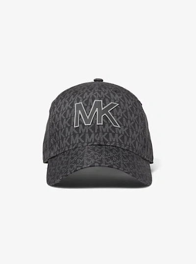 Michael Kors Signature Logo Baseball Hat In Black