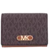 Michael Kors Signature Logo Parker Medium Tri-fold Wallet