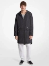 Michael Kors Signature Logo Reversible Anorak In Gray