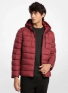 Michael Kors Signature Logo Reversible Jacket In Burgundy