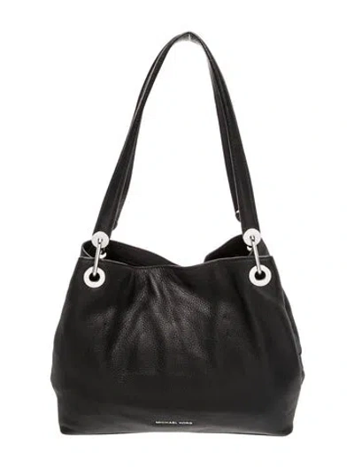 Pre-owned Michael Kors Signature Shoulder Bag In Black