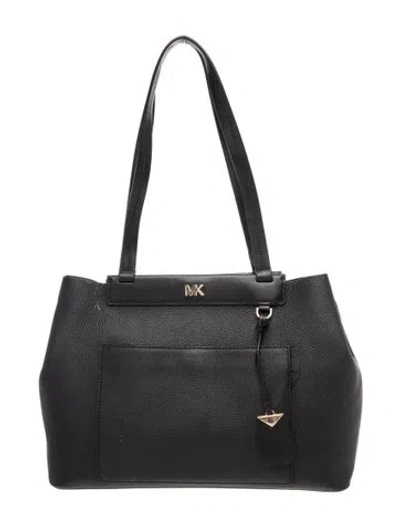 Pre-owned Michael Kors Signature Shoulder Bag In Black