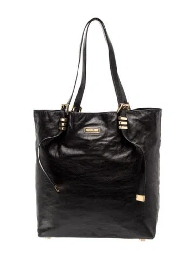 Pre-owned Michael Kors Signature Shoulder Bag In Black