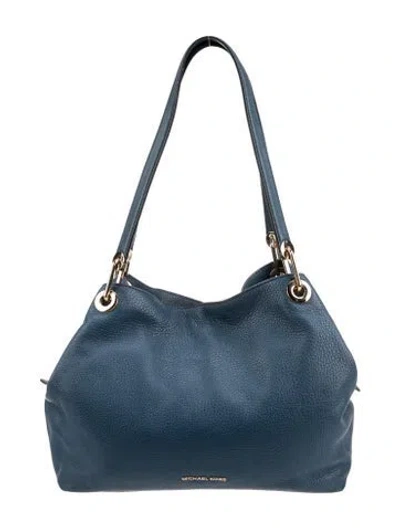 Pre-owned Michael Kors Signature Shoulder Bag In Blue