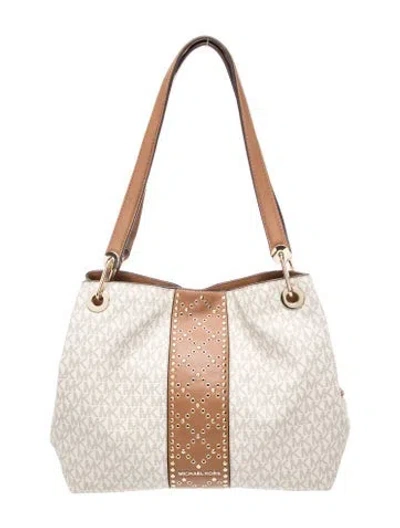 Pre-owned Michael Kors Signature Shoulder Bag In Neutral