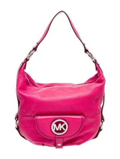 Pre-owned Michael Kors Signature Shoulder Bag In Pink