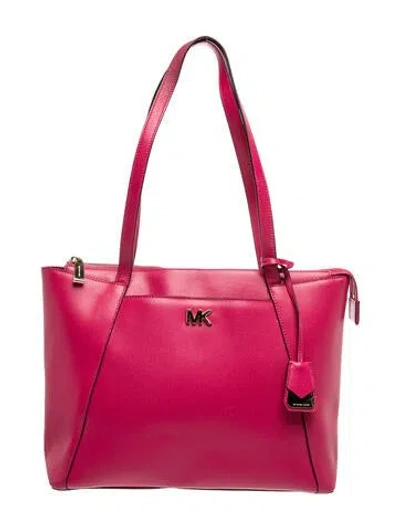 Pre-owned Michael Kors Signature Shoulder Bag In Pink
