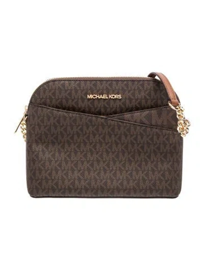Pre-owned Michael Kors Signature Shoulder Bag W/ Tags In Brown