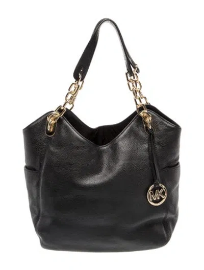 Pre-owned Michael Kors Signature Top Handle Bag In Black