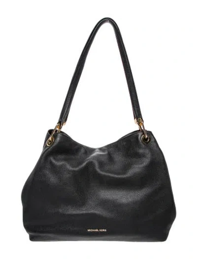 Pre-owned Michael Kors Signature Top Handle Bag In Black