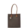 Michael Kors Signature Tote Bag In Brown