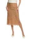 Michael Kors Collection Silk-blend Lace Skirt