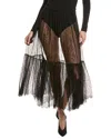 Michael Kors Collection Silk-blend Lace Skirt