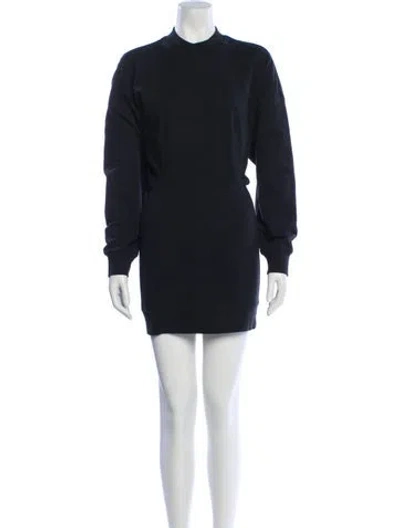 Pre-owned Michael Kors Silk Crew Neck Sweatshirt In Black