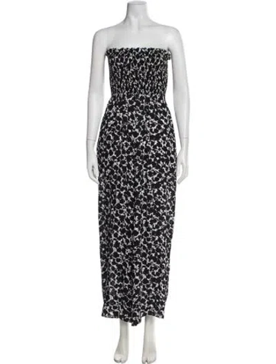 Pre-owned Michael Kors Silk Floral Print Jumpsuit In Multi