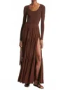 Michael Kors Silk Georgette Button-front Skirt In Nutmeg In Brown