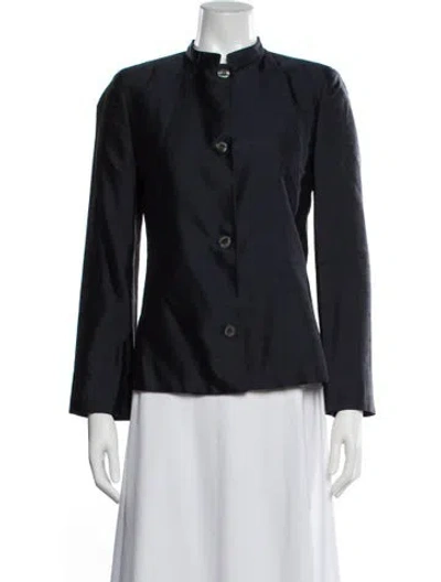 Pre-owned Michael Kors Silk Jacket In Blue