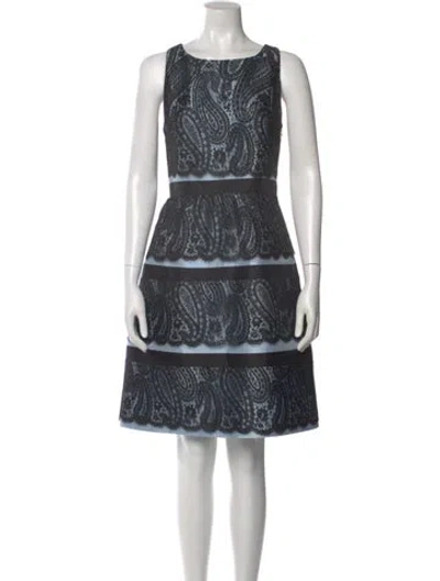 Pre-owned Michael Kors Silk Knee-length Dress In Blue