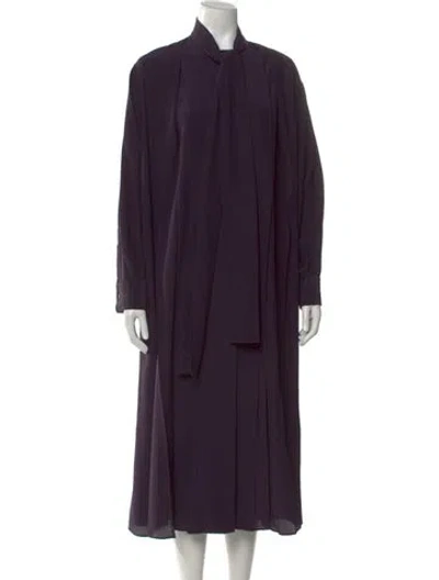 Pre-owned Michael Kors Silk Long Dress W/ Tags In Purple