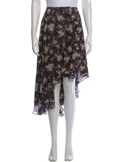 Pre-owned Michael Kors Silk Midi Length Skirt